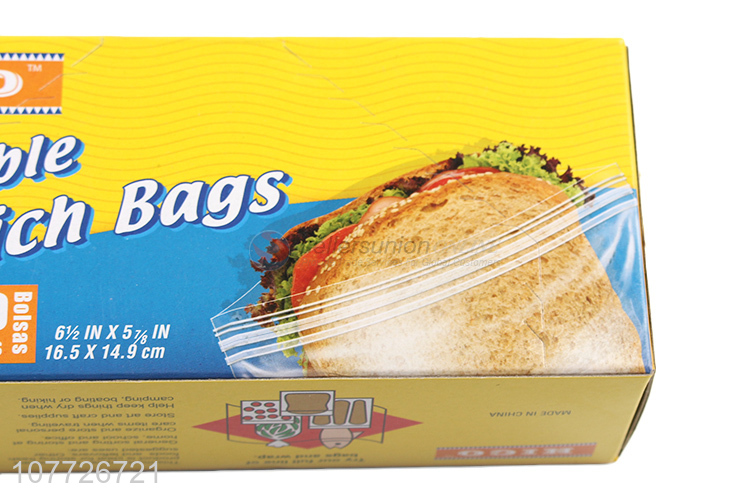 New product cheap reclosable storage bags for sandwich