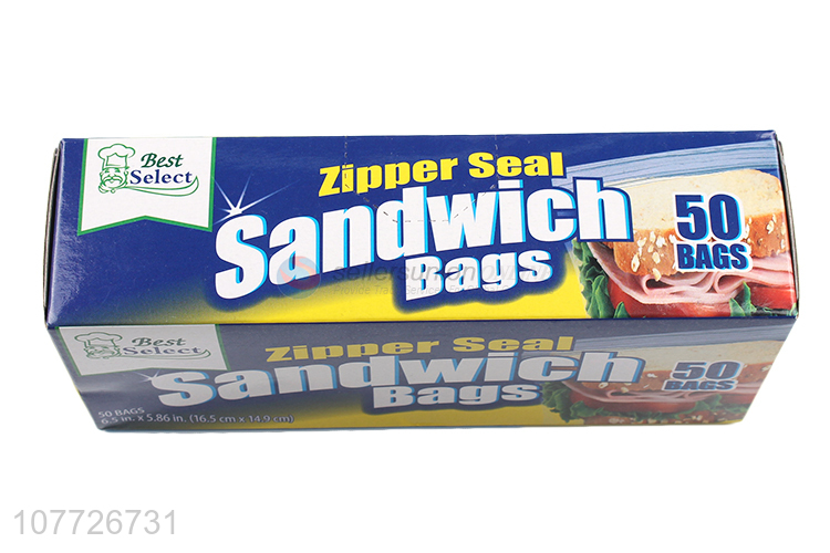 Good selling zipper seal sandwich bags with cheap price