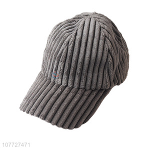 New Arrival Corduroy Peak Cap Fashion Winter Hat