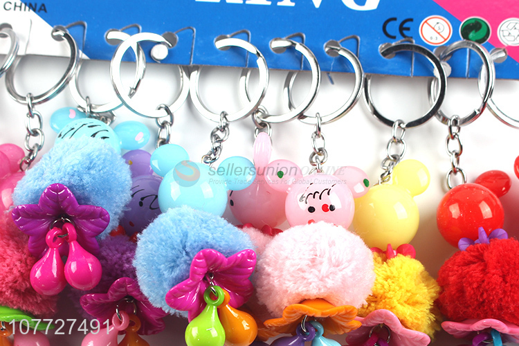 Recent products cute bear shape acrylic key chain bag pendants