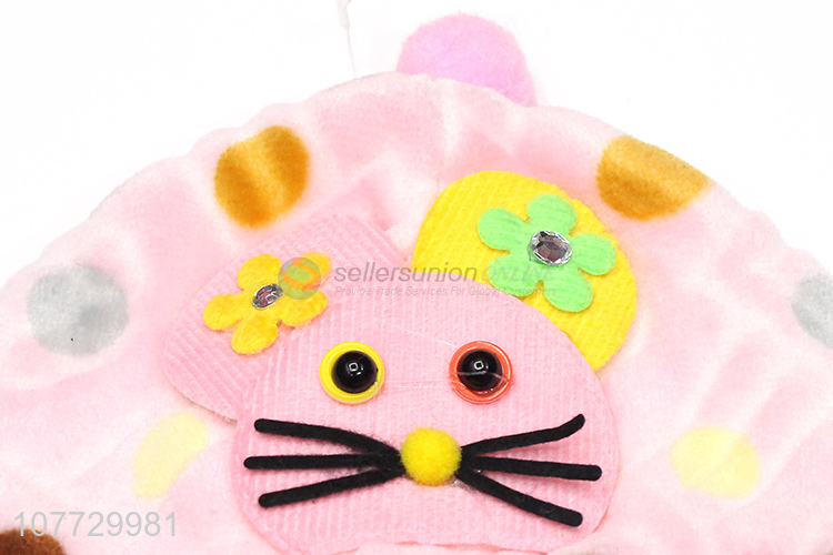 Good quality cartoon animal toddler outdoor thermal knitted earmuff beanie cap