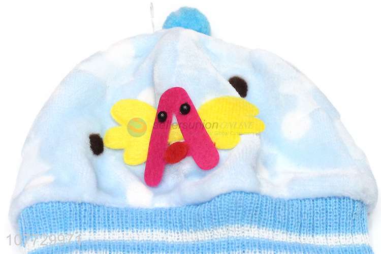 Recent products cartoon animal kids winter hat boys girls cuffed beanie hat