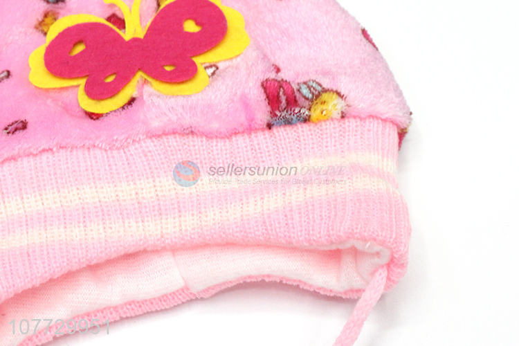 Latest arrival cartoon animal kids knitting hat unisex winter cuffed beanies