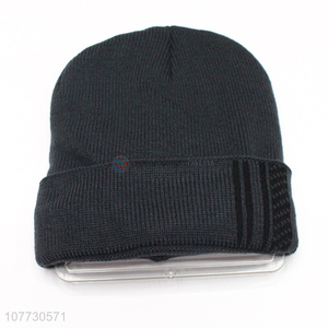 Best selling men winter cap men fleece lining sport beanie hat