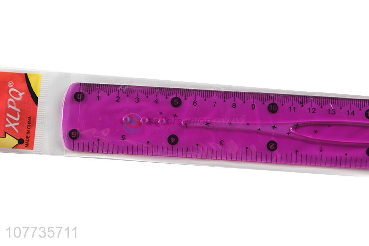 Wholesale utility office stationery plastic straight ruler for student