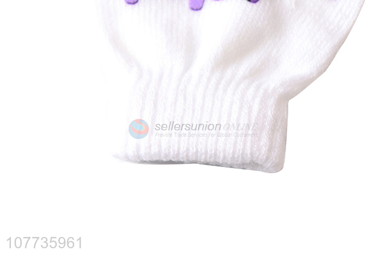 New product kids warm soft knitted gloves with cute pattern