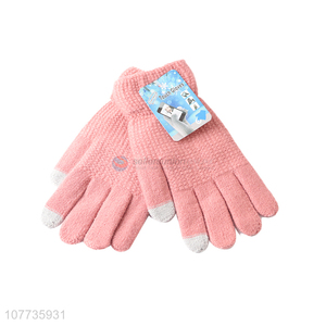 Winter magic gloves touch warm stretch knitted gloves