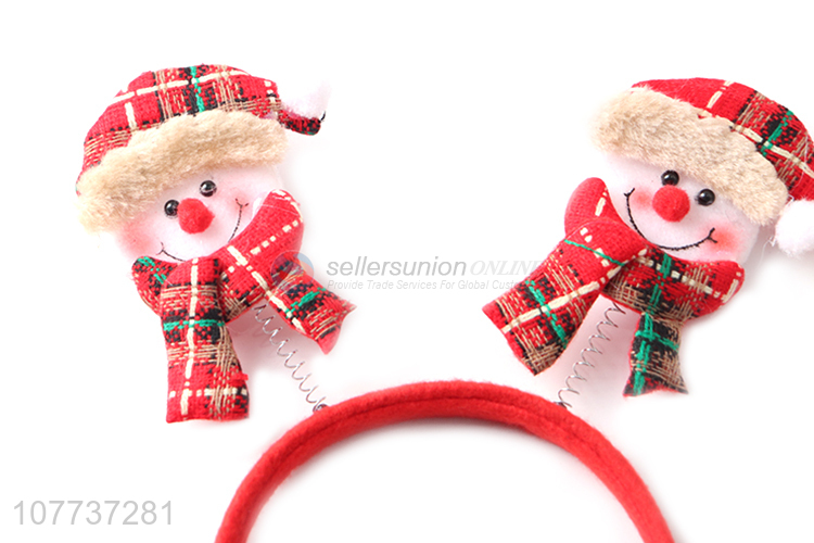 Factory direct sale Christmas winter snowman headdress party dress up headband