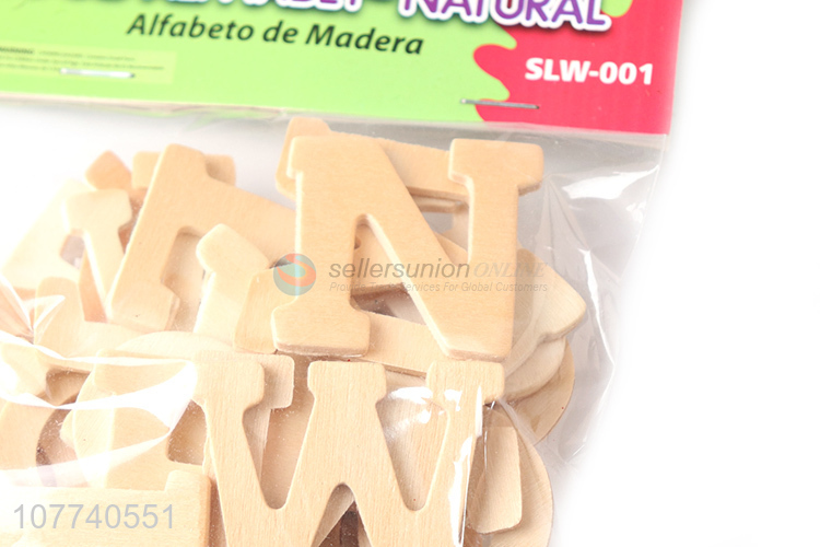 Hot sale bag wooden letter party decoration patch