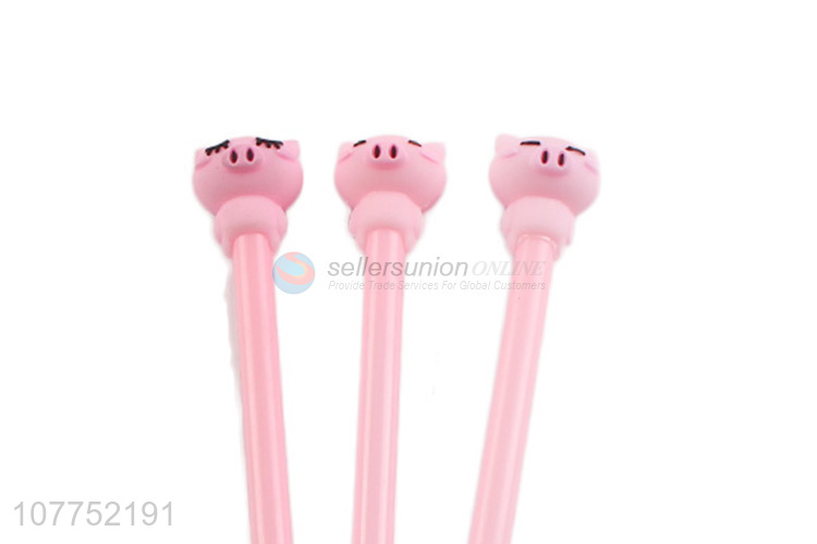 Good sale cartoon pig gel pens cute gel ink pen for children