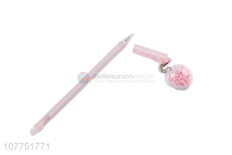 Best selling heart pendant gel ink pen kawaii cartoon gel pens