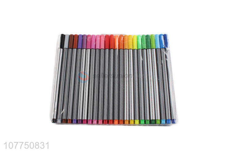 Promotional indelible 24 colors fine line marker for adult