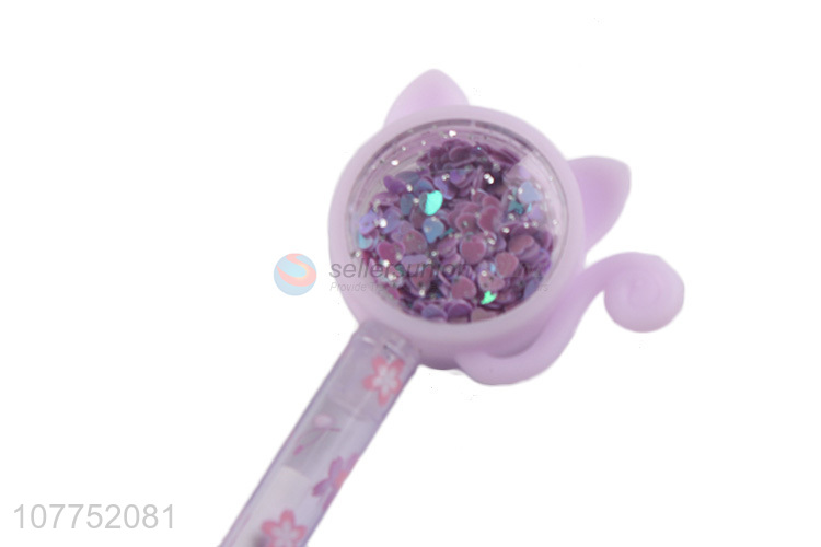 New arrival cartoon sequin gel ink pen kawaii cartoon gel pens