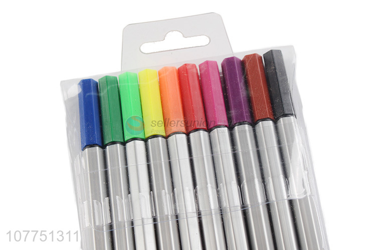 Factory direct sale 10 colors fine line markers permanent fine liner