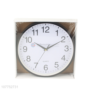 Wholesale glass cover clock fashion living room digital scale wall clock