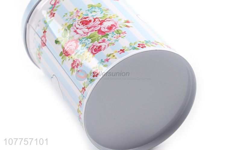 Good Price Colorful Cylinder Tin Jar Tin Can Storage Box