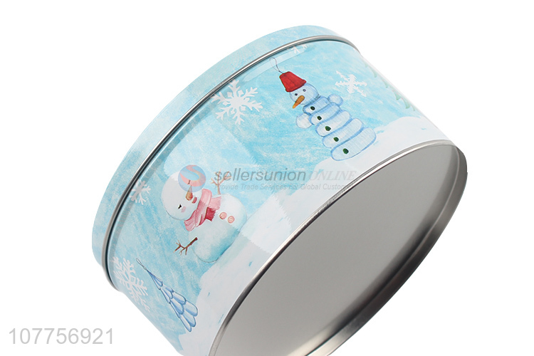 Custom Printed 3 Pieces Round Tin Can Food Candy Storage Box