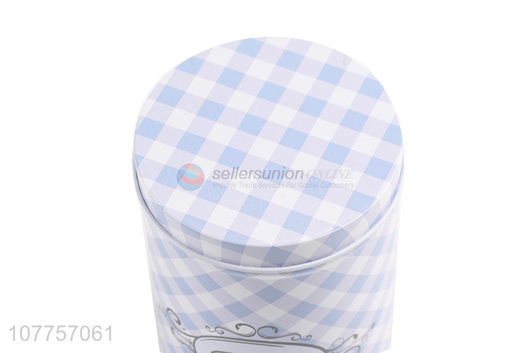 Hot Sale Cylindrical Tin Can Fashion Food Storage Box