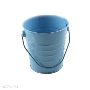 High quality beach bucket practical bucket tinplate monochrome small bucket