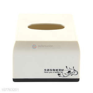 Good quality square plastic paper towel holder tissue box