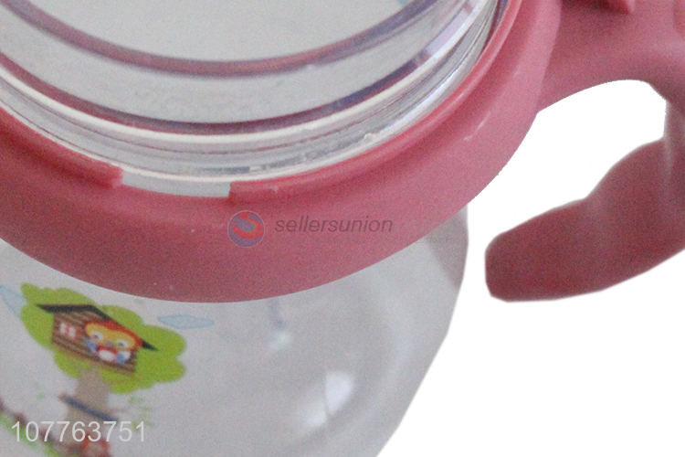 Recent products lovely children water bottle with straw and handles