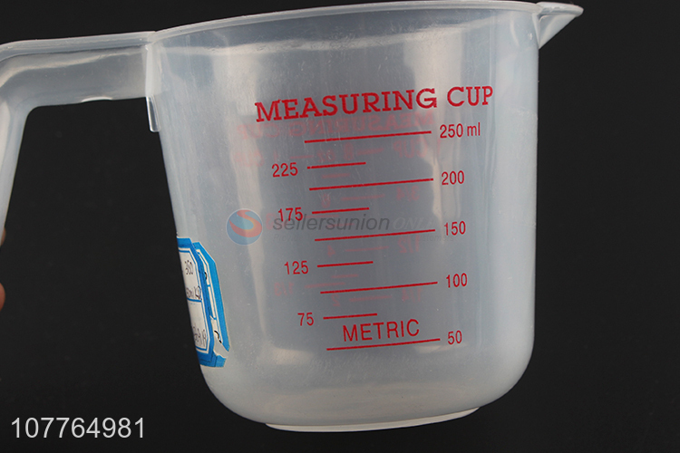 Good quality 250ml plastic measuring cup measuring cup jug