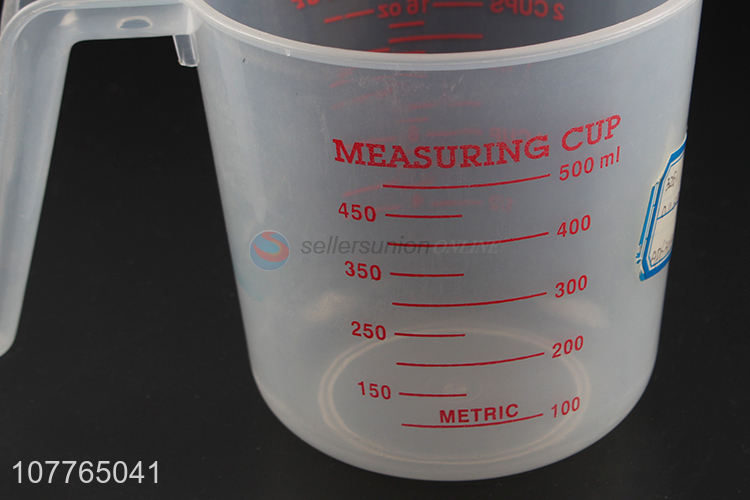 Custom logo 500ml plastic measuring cup measuring cup jug