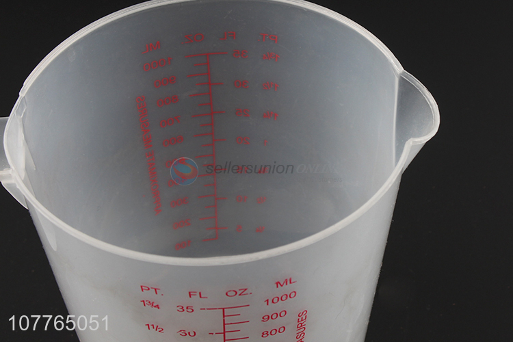 Factory supply 1000ml plastic measuring cup measuring cup jug