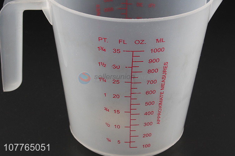 Factory supply 1000ml plastic measuring cup measuring cup jug