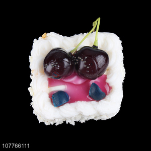 Simulation three-dimensional cherry cake magnet refrigerator magnet