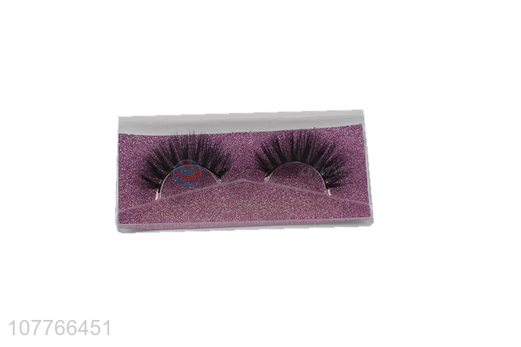 Wholesale natural soft 3D false eyelashes long strip powder false eyelashes