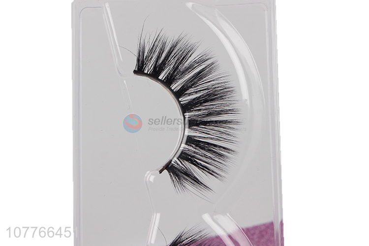 Wholesale natural soft 3D false eyelashes long strip powder false eyelashes