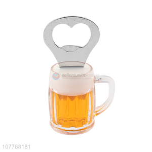 Hot Products Beer Glass Shape Magnetic Bottle Opener