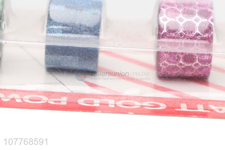 Hot sale multicolor sequin printed paper tape with tape divider set