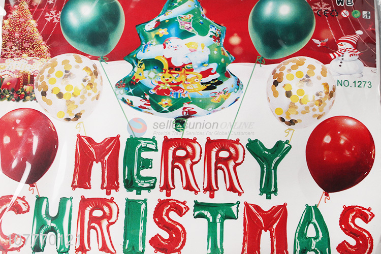 Christmas party foil balloon set for christmas decoration 