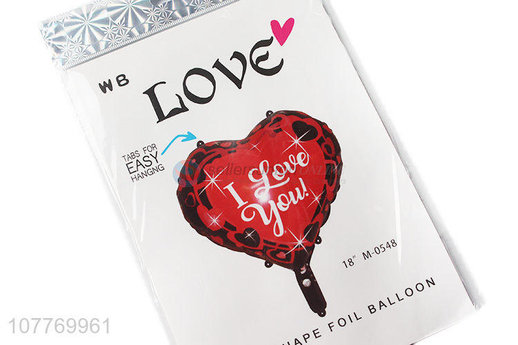 Hot sale heart shape hanging foil balloon for decoration