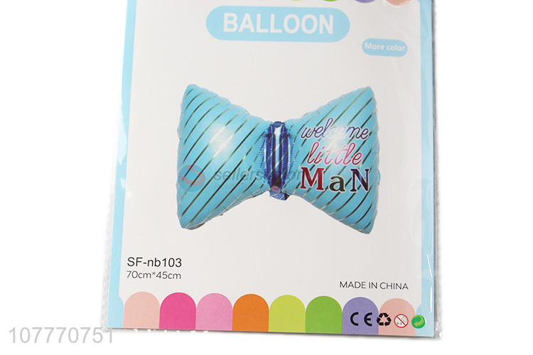 Cute design high quality bowknot shape foil balloon for party