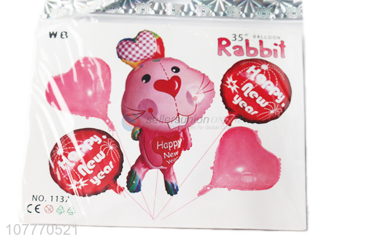 Low price children animal foil balloon set for gifts