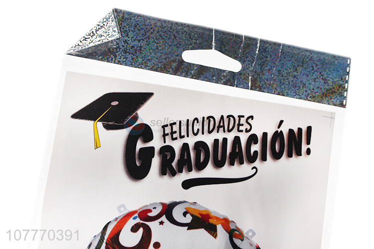 Best selling round foil balloon for graduation party