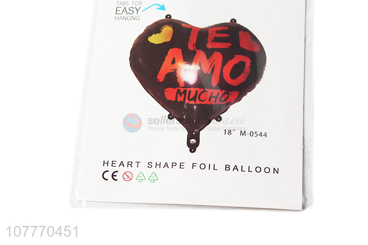 Good price heart shape colourful foil balloon for decoration