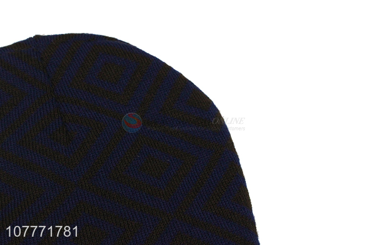 Wholesale winter fashion woolen cap sports warm knitted cap