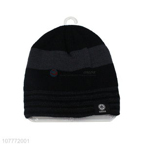 Hot selling velvet winter sports melon leather cap for men