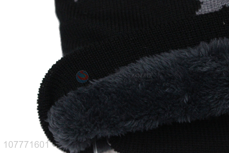 Wholesale outdoor sports warm knitted hat for men