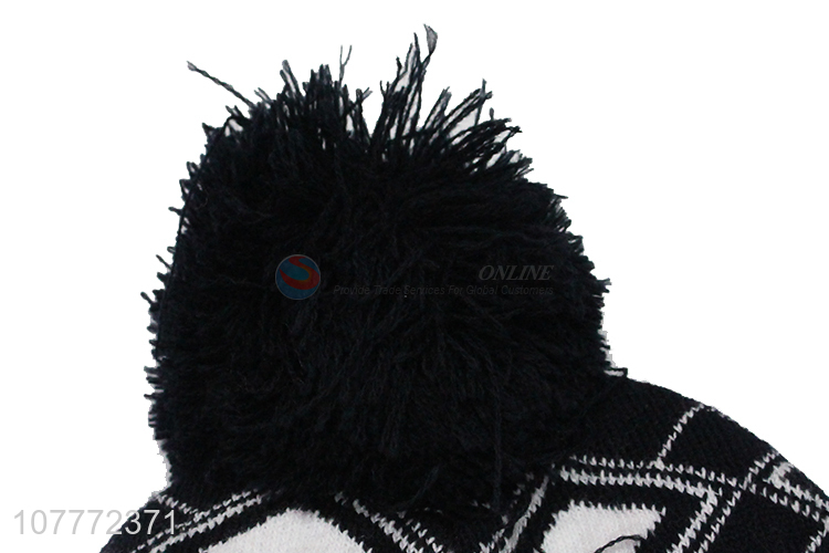 Low price outdoor knit hat riding windproof ear protection hat