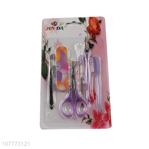 Wholesale 6 pieces beauty manicure set nail cutter ear pick set