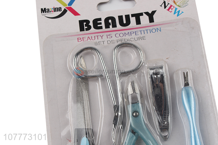 Factory price 5 pieces beauty manicure set nail cutter cuticle cutter set