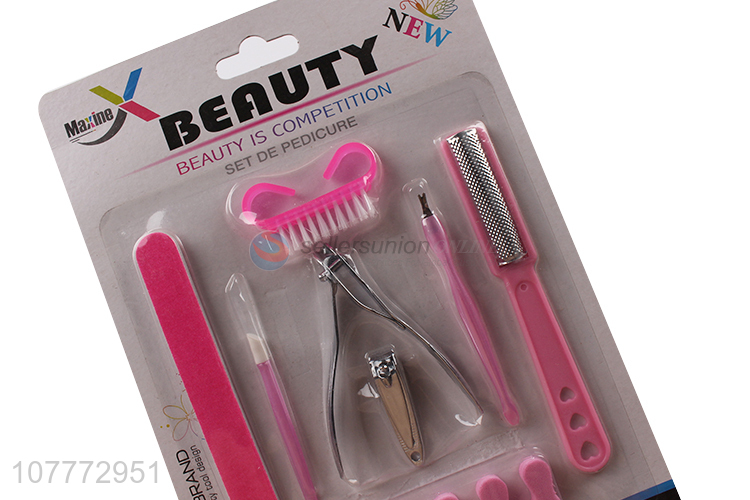 Promotional 8 pieces manicure pedicure set callus cutter nail clipper set