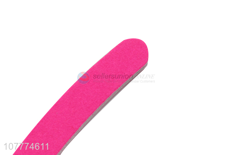 Professional custom logo curved double sided eva nail file