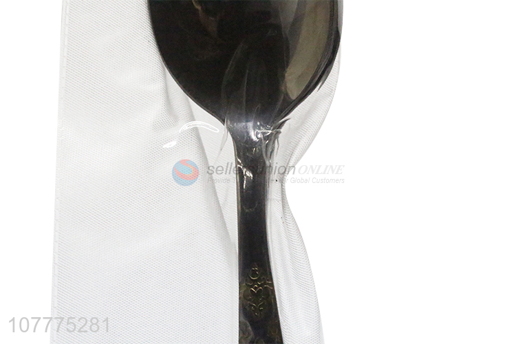 Wholesale Fashion Gold-Plated Dinner Spoon Soup Spoon