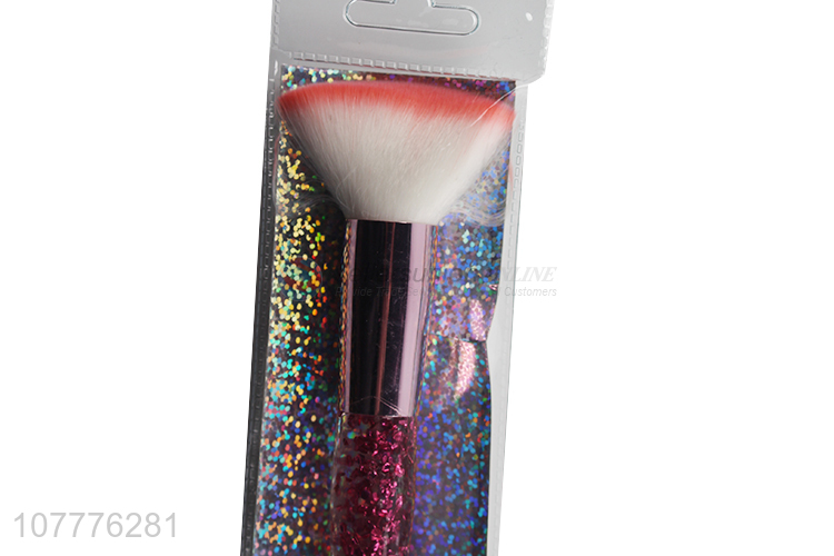 New transparent crystal quicksand makeup powder brush